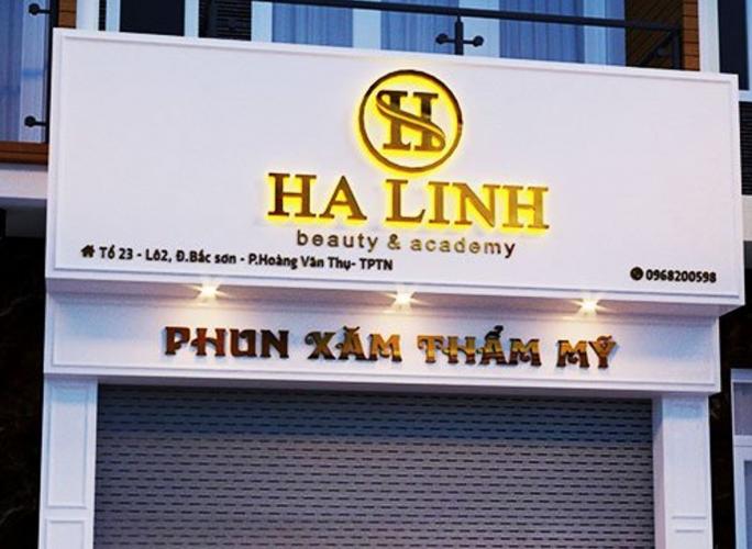 Bảng hiệu thạch cao, chữ alu gương có đèn sáng chân