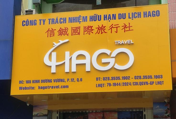 bảng hiệu alu vàng chữ mica nổi khối không đèn giá rẻ