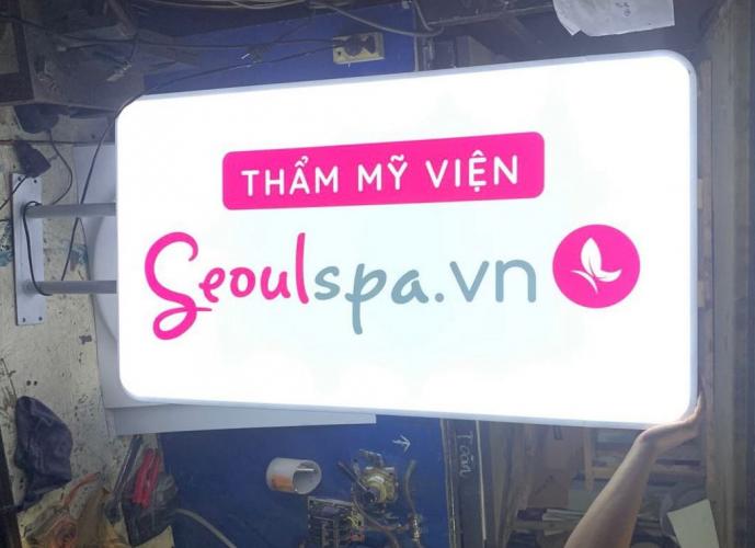 hộp đèn vẫy mica hút nổi hình chủ nhật, siêu nổi giá rẻ