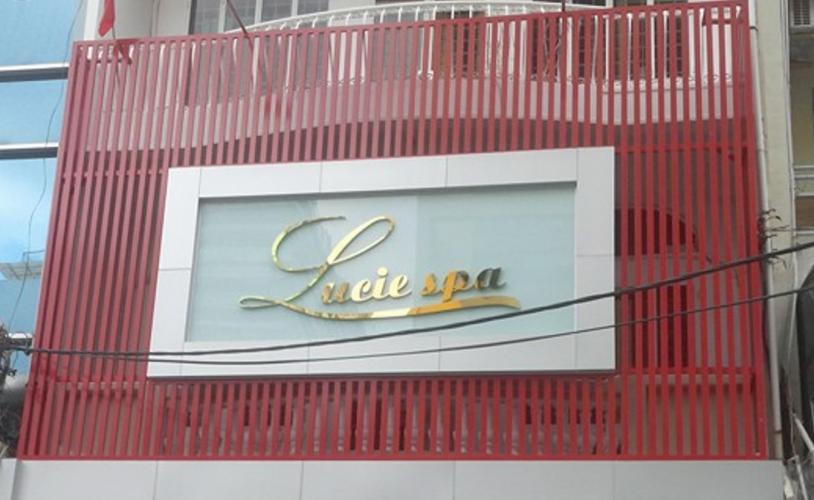  biển hiệu khung sắt, nội dung chữ alu gương đơn giản giá rẻ